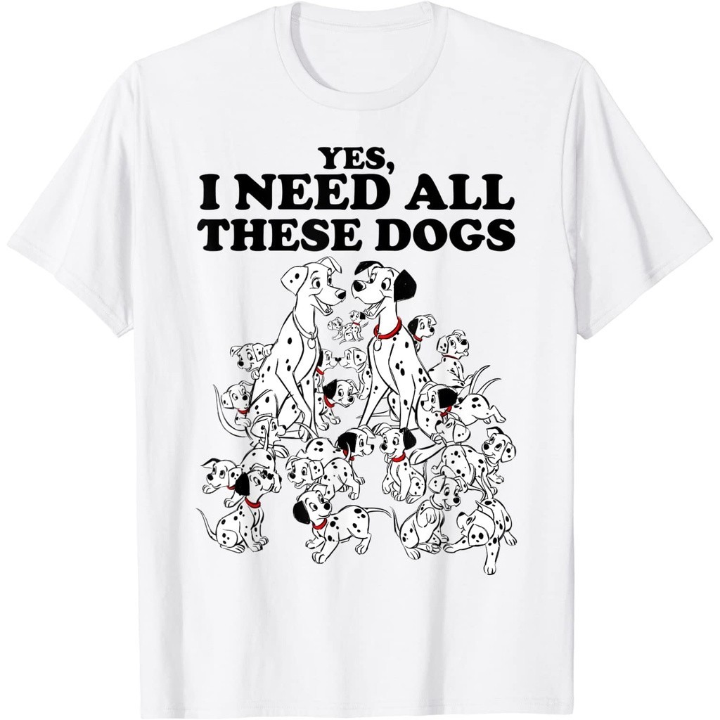 Disney 101 Dalmatians ใช่ฉันต้องการเสื้อยืดสุนัขเหล่านี้ทั้งหมด