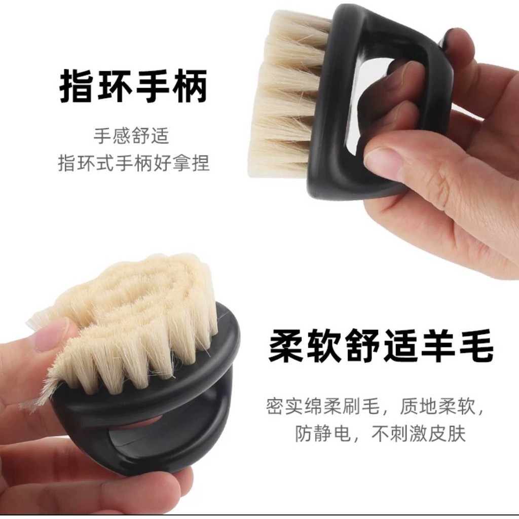 แปรงปัดฝุ่นขนแกะผสมไฟเบอร์ แปรงปัดฝุ่นเล็บ แปรงปัดเล็บ ปัดผงฝุ่นเล็ย ด้ามจับถนัดมือ มี 2สี - รูปที่ 5