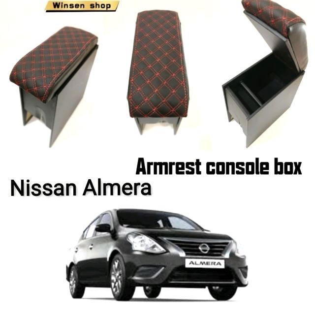 กล่องคอนโซลที่วางแขน Nissan Almera PLYWOOD