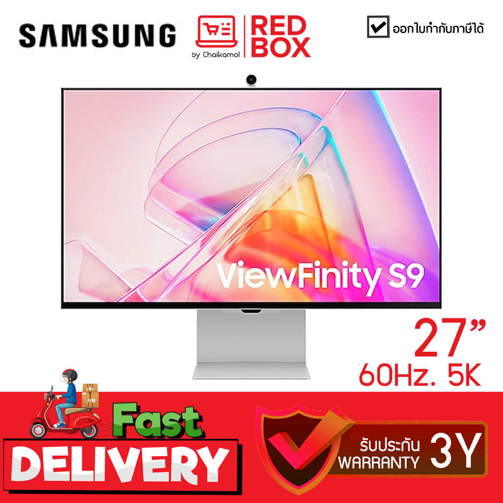 [จอ 5K เหมาะกับงาน Graphic] Samsung ViewFinity S9 LS27C900PAEXXT 27 นิ้ว (IPS 60Hz Smart) / ประกัน 3