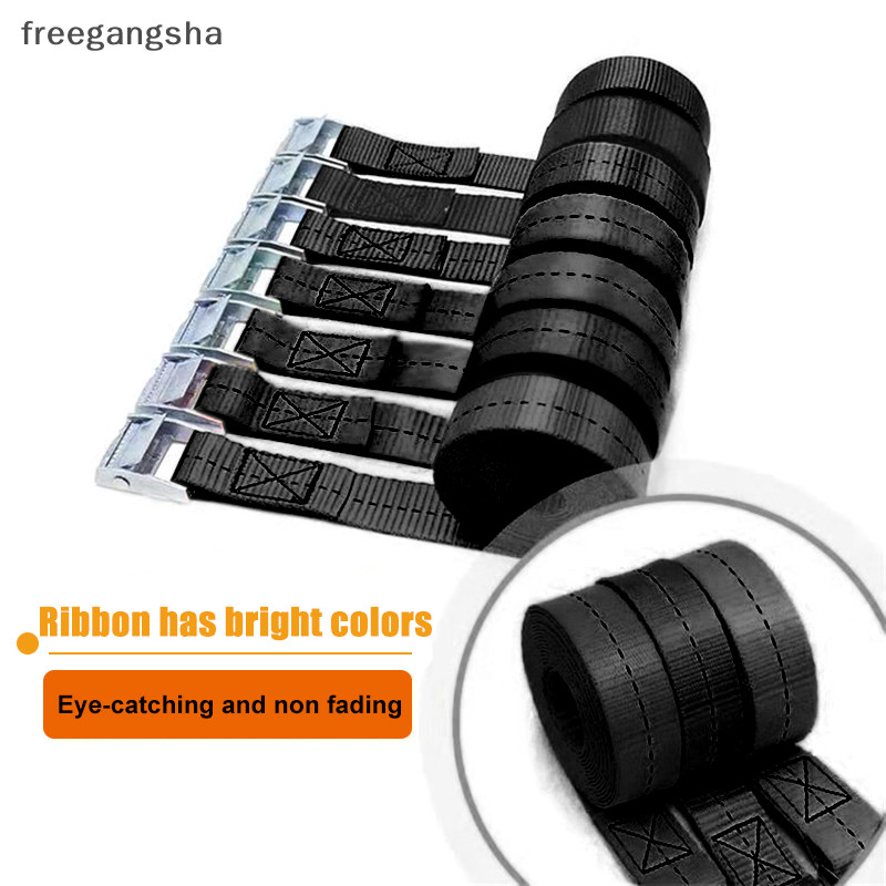 [FREG] สายรัด พร้อมหัวเข็มขัด ไนล่อน ปลดเร็ว สายรัดกระเป๋าเดินทาง สายรัด ผูกด้วยโลหะผสมสังกะสี ตะขอหัวเข็มขัด FDH