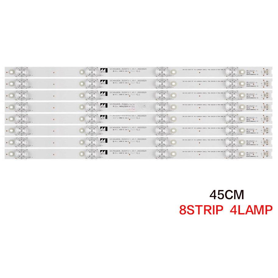 ใหม่ TCL 49P3F 49A950C แถบไฟแบ็คไลท์ทีวี 4C-LB4904-HR07J 49P3C 49HR330M04A2