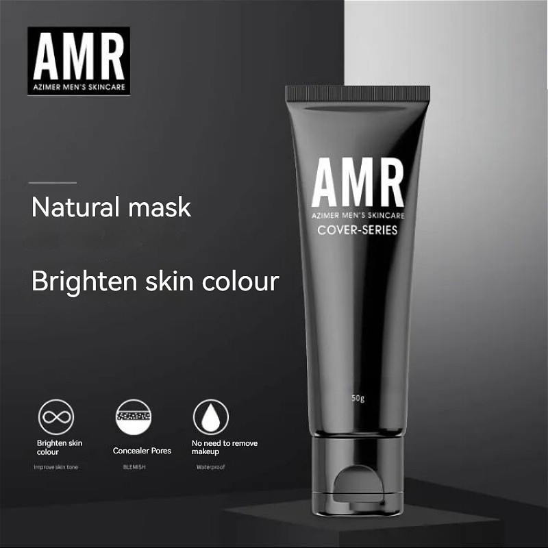 Amr คอนซีลเลอร์ บีบีครีม ควบคุมความมัน เครื่องสําอางแต่งหน้า สําหรับเด็กผู้ชาย