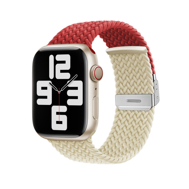 สายนาฬิกาข้อมือไนล่อนถัก สําหรับ apple watch S98765