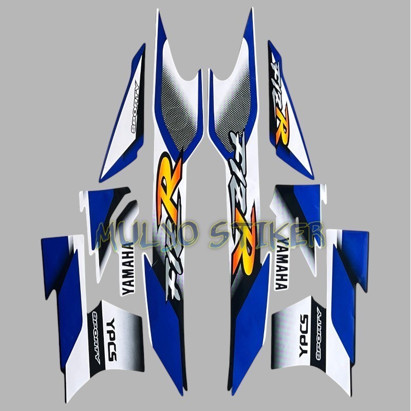 สติ๊กเกอร์ STRIPING yamaha F1ZR fizr fiz r f1 zr Sporty 2001 2002 Blue list body motor