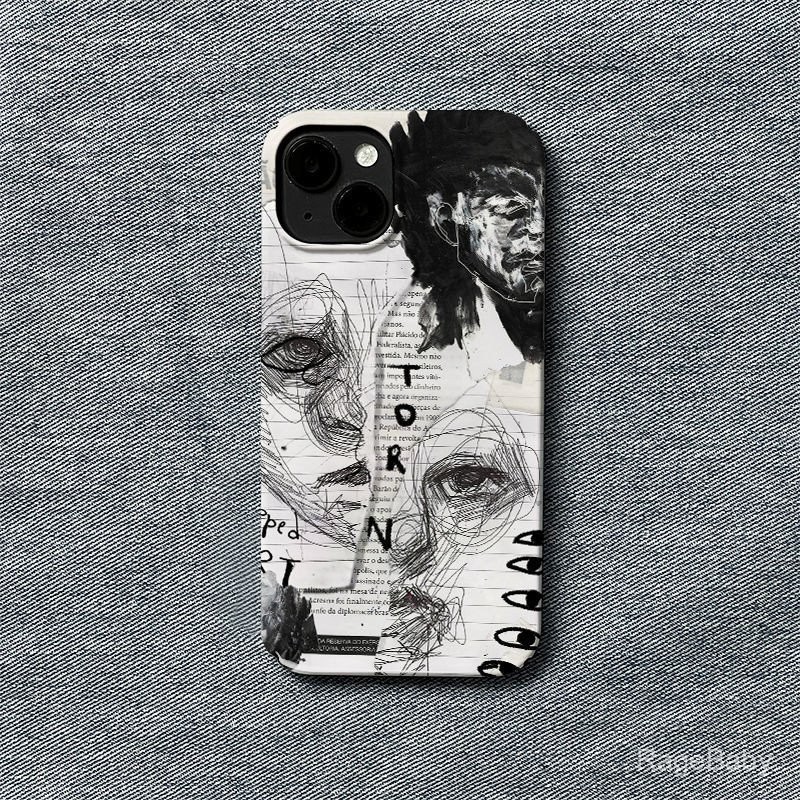 เคสโทรศัพท์ลายกราฟฟิตี้ศิลปะตา สำหรับ iPhone 13 13 Pro Max 14 Pro Max 14 15 16 Pro Max XS XR 12 11 P