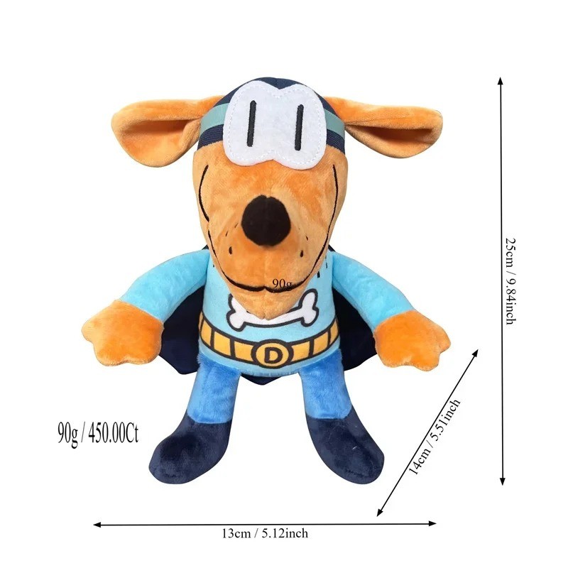 Jamxun 30 ซม.น่ารัก Dog Man ของเล่นตุ๊กตา Dogman ตุ๊กตานุ่มตุ๊กตาการ์ตูน Petey the Cat Puppy Chief Plushie สัตว์ตัวเลขของขวัญวันเกิด