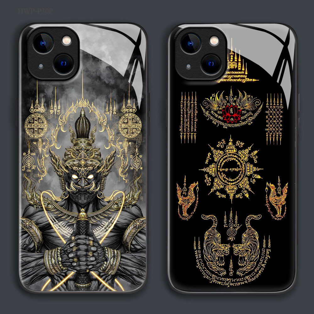 เคส For เคสแข็ง Huawei Y9 P30 P20 Honor X6B X7B X9B Pro Prime 2019 4G 5G เคสหัวเว่ย เคสโทรศัพท์ Case Glass BLK