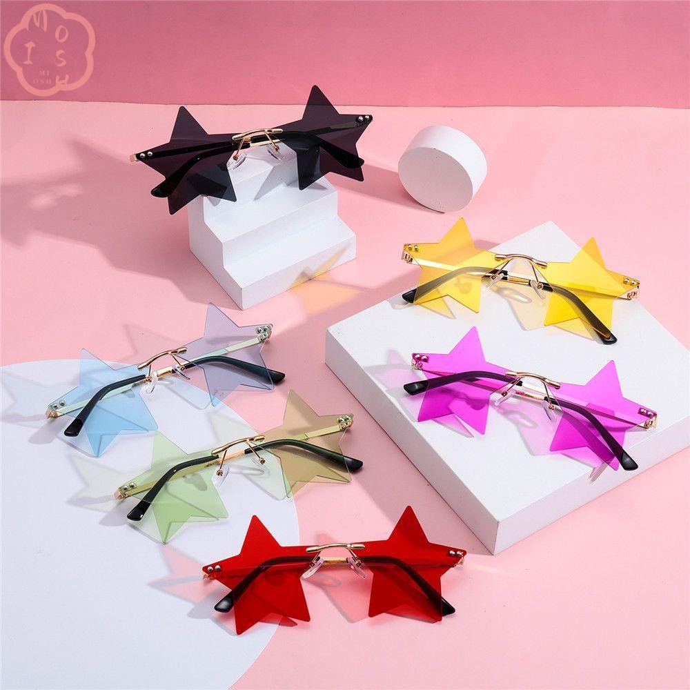 Mioshop Star Shape Funny for Women & Men Pentagram Glasses Sun Glasses
