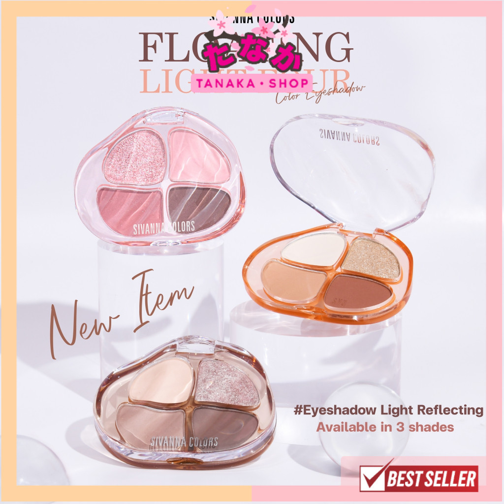 🔥แท้/ดีลสุดคุ้ม/ไลฟ์ทุกวัน🔥HF808 SIVANNA COLORS FLOATING LIGHT FOUR COLOR EYESHADOW อายแชโดร์