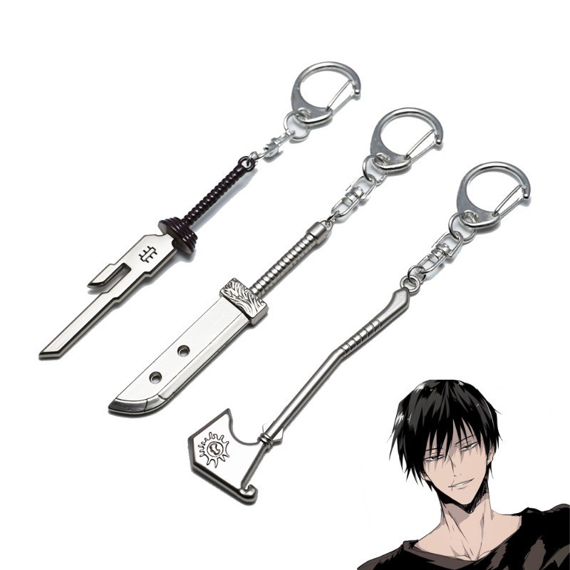 พวงกุญแจโลหะ คอสเพลย์ อนิเมะ Jujutsu Kaisen Fushiguro Toji Nanami Kento ของขวัญ สําหรับเก็บสะสม ของที่ระลึก วันฮาโลวีน