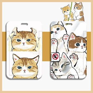 ซองใส่นามบัตร บัตรรถบัส ลายแมวน่ารัก สร้างสรรค์ สําหรับนักเร…