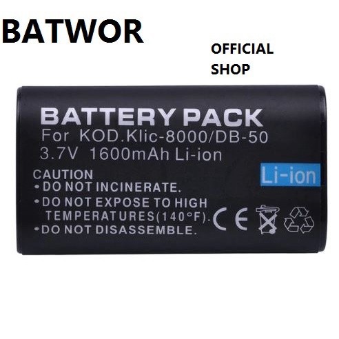 แบตกล้อง BATEKODAK KLIC8000  สำหรับ For KODAK Pocket Video Camera Zx1 KODAK Video Camera ZxD EASYSHA