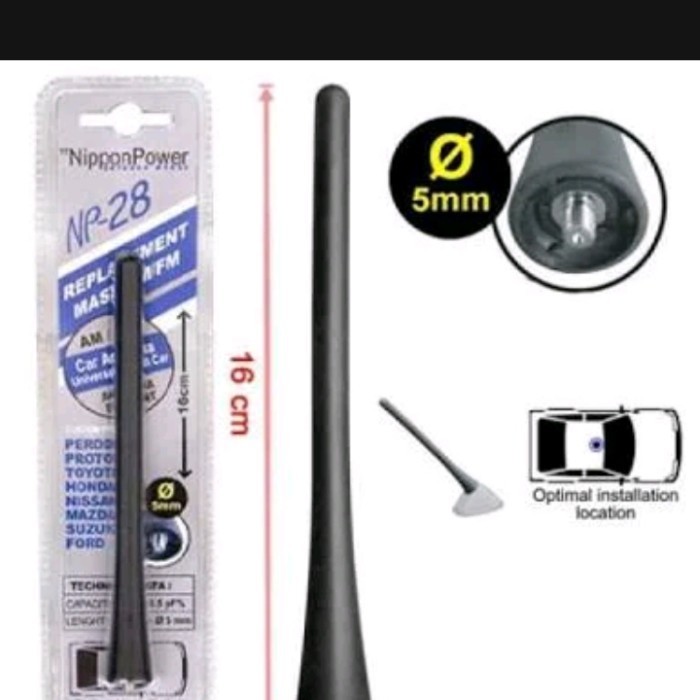 เสาอากาศวิทยุติดรถยนต์ Toyota Harrier Gen 1 2