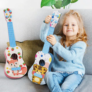 Ukulele กีต้าร์เด็ก กีต้าร์ของเล่น ดีดได้จริง มีให้เลือกหลายรูปแบบ เสียงดีราคาประหยัด