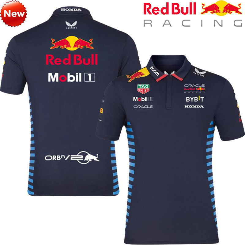 เสื้อโปโลแขนสั้น ลายทีม F1 Racing Jersey + Oracle Red Bull 2024 F1 เหมาะกับฤดูร้อน สําหรับผู้ชาย และผู้หญิง 2024