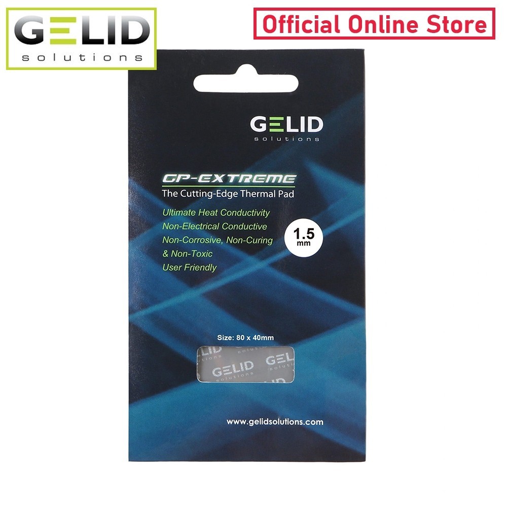 [Gelid Solutions Store] GP-EXTREME Thermal Pad 80x40x1.5 mm./12.0 W/mK (TP-GP01-C)