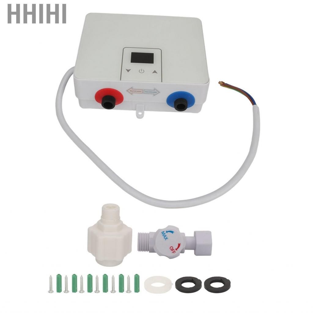 Hhihi Electric Mini Water Heater PVC 5.5KW Fast Heating 55°C Hot