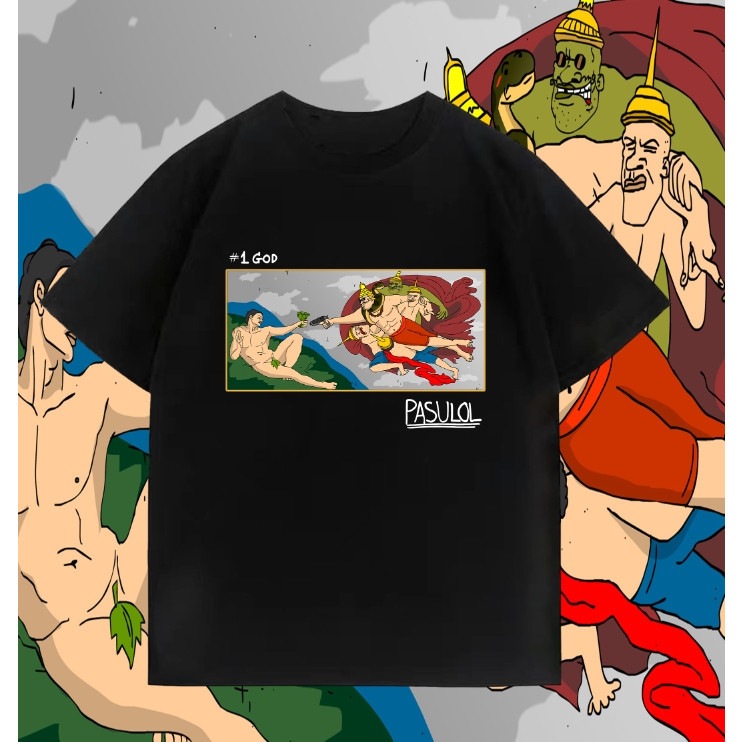 เสื้อยืด PASULOL ปีศาจทะเลเดือด T-Shirt ใหม่ ผ้าCotton 100% นุ่มสบาย