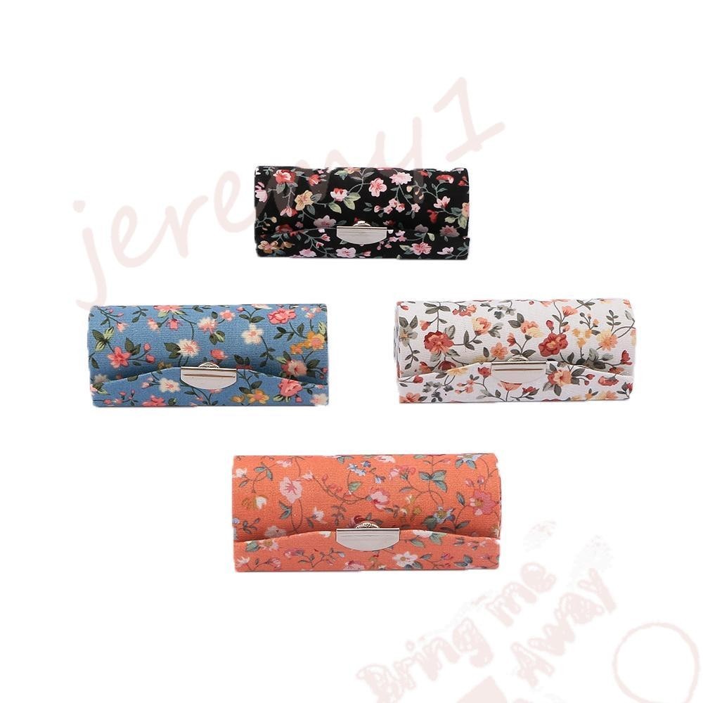 Jeremy1 กล่องเครื่องสําอาง กระเป๋าลิปสติก พร้อมกระจกแต่งหน้า