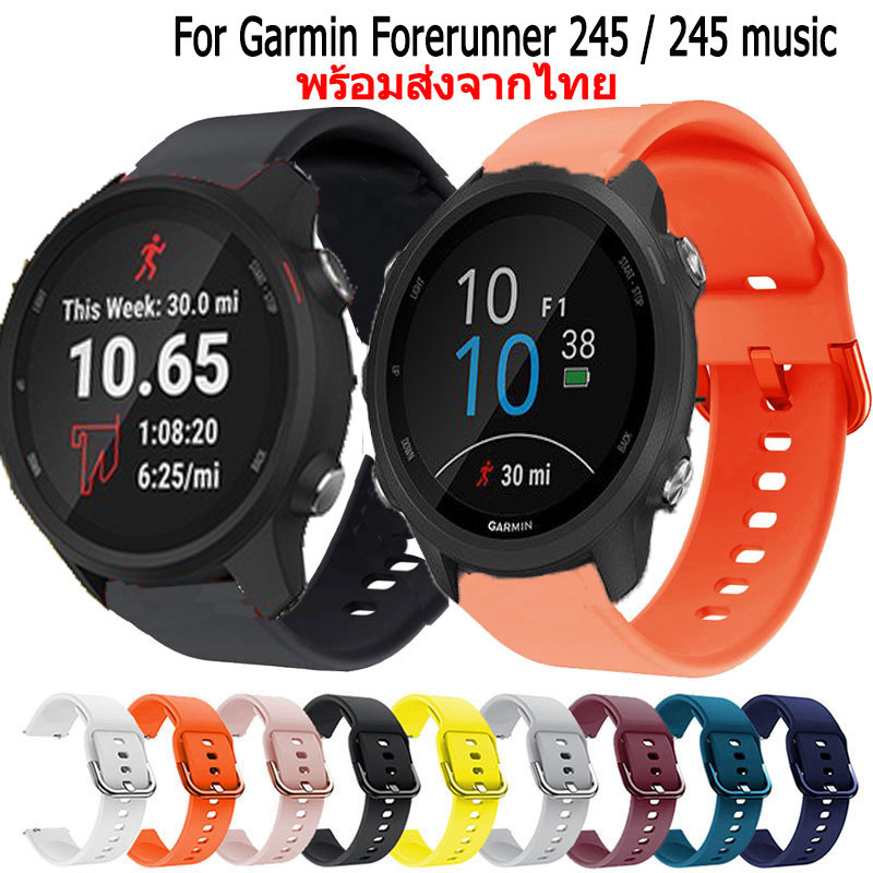 สายนาฬิกา Garmin Forerunner 245 245 music สายนาฬิกาข้อมือซิลิโคน แบบนิ่ม สําหรับ garmin forerunner24