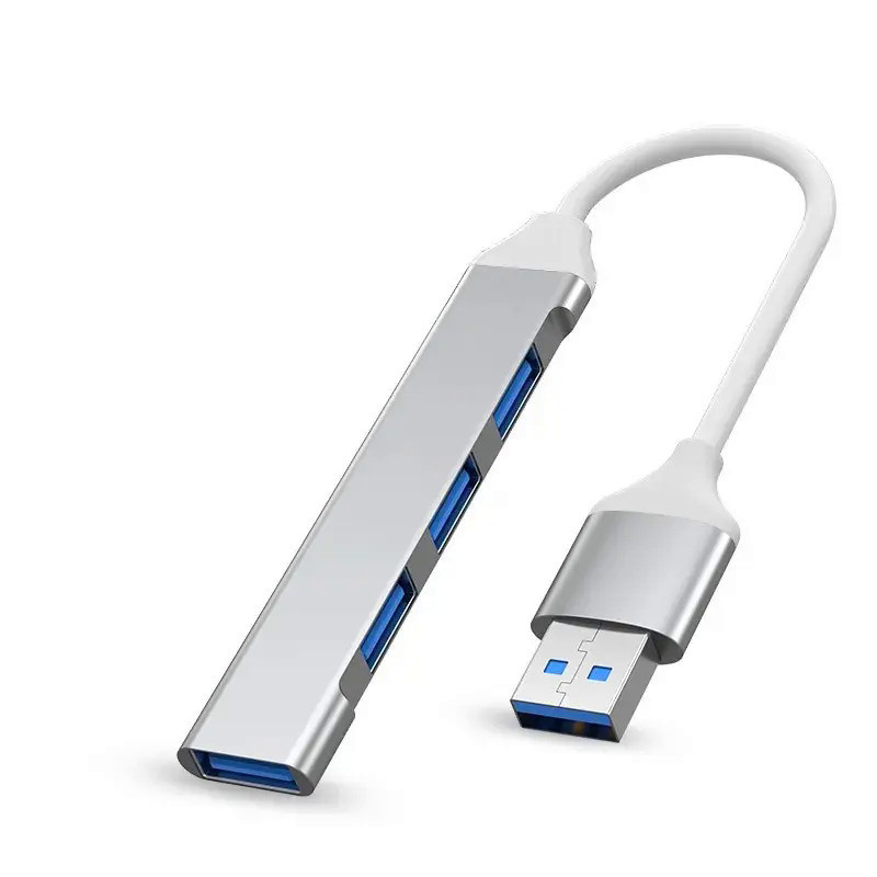 อะแดปเตอร์ฮับ USB Type C 4 พอร์ต USB 3.1 4in1 อะลูมิเนียม รูปที่ 3