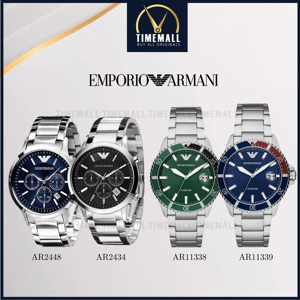 TIME MALL นาฬิกา Emporio Armani OWA301 นาฬิกาผู้ชาย นาฬิกาข้อมือผู้หญิง แบรนด์เนม  Brand Armani Watch AR2448