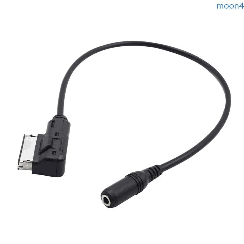 Moon4 AMI เป็น Aux 3 5 มม. อะแดปเตอร์สายเคเบิลวิทยุสเตอริโอรถยนต์ สําหรับ W212 S212 W218
