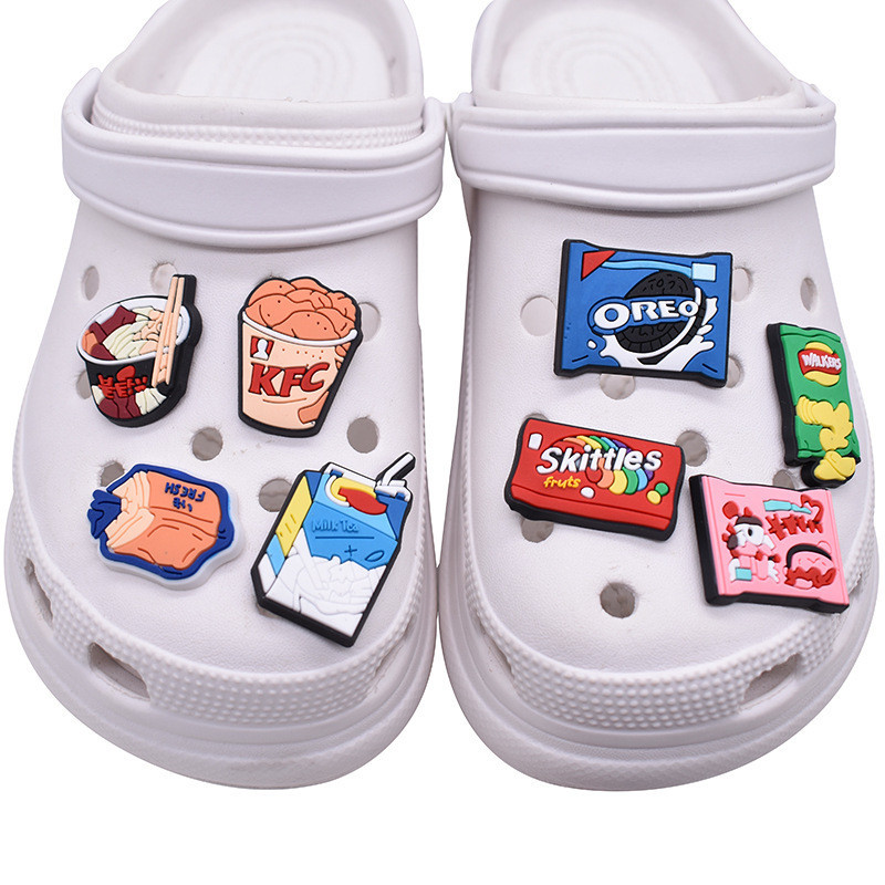 การ ์ ตูนอาหาร Jibitz Croc Charms ช ็ อกโกแลต Candy Crocs ตกแต ่ ง Pin ...