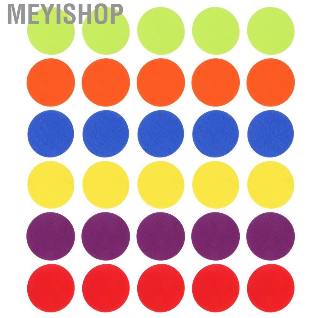 Meyishop 30 ชิ้นพรมจุดเครื่องหมายชั้นวงกลมเครื่องหมายขึ้นสำหรับเด็กก่อนวัยเรียน