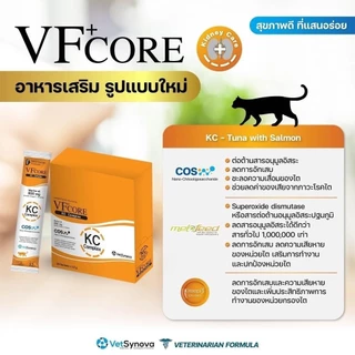 [แบบ 10ซอง] VFcore อาหารเสริมแมวเลีย มีครบทุกสี