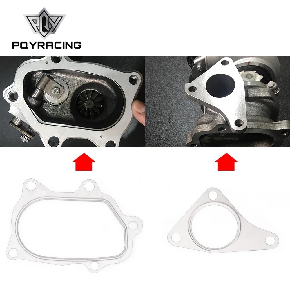 PQY - 1 PIECE For SUBARU TOYOTA EJ20 EJ25 TD04L TD05H TD04 TD05 Turbo Gaskets Down pipe Manifold Gas