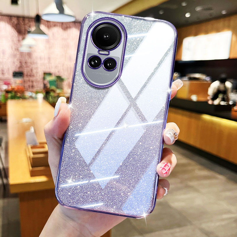 เคส Oppo Reno10 Pro Plus 5G Reno10 Pro+ แฟชั่น ผงกลิตเตอร์ กันกระแทก ซิลิโคน เคสโทรศัพท์ เคสป้องกัน