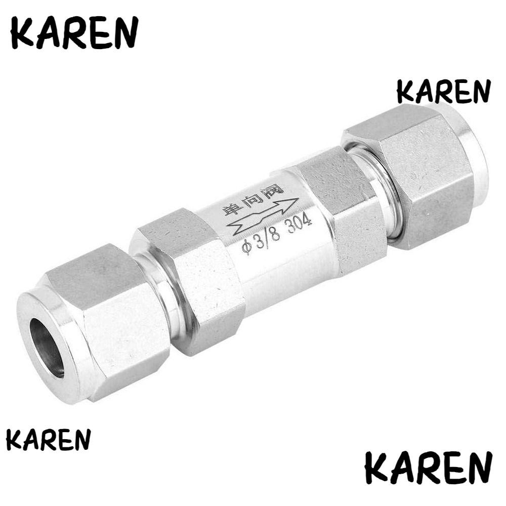 Karen เช็ควาล์ว BSPP เชื่อมต่อเร็ว วาล์วไหลย้อนกลับน้ํา ท่อเชื่อมต่อ 1/8 นิ้ว 3/8 นิ้ว ทางเดียว ป้องกันตัวเมีย เกลียวน้ํา น้ํามัน ท่อแก๊สเชื่อมต่อ