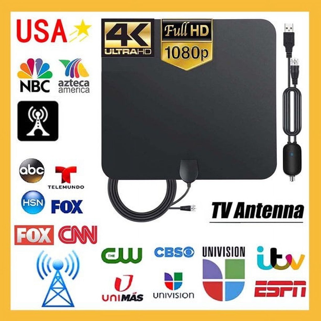 เสาอากาศทีวีดิจิตอล HDTV 5600 ไมล์ระยะไกล HD เสาอากาศในร่ม 4K 1080P