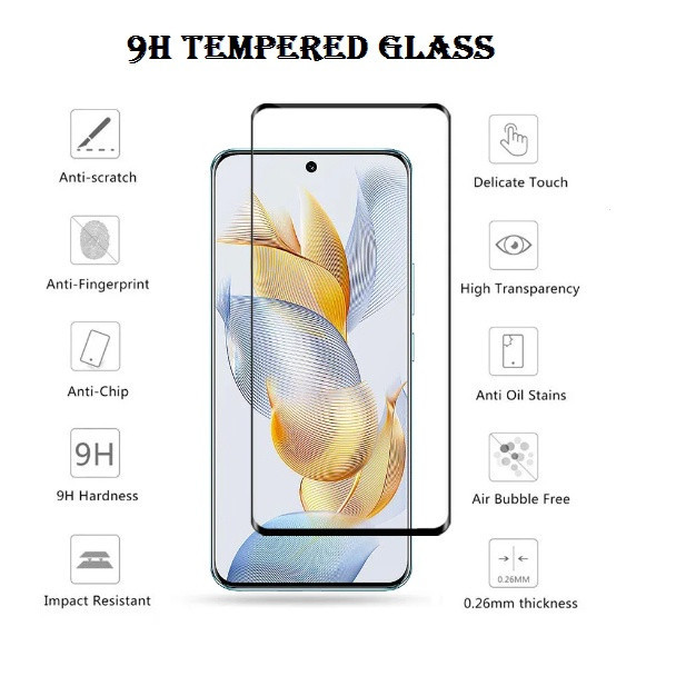 Huawei Honor กระจกนิรภัยกันรอยหน้าจอ แบบใส โค้ง สําหรับ Mate 20 30 40 40e 50 60 Pro Plus Nova 9 +
