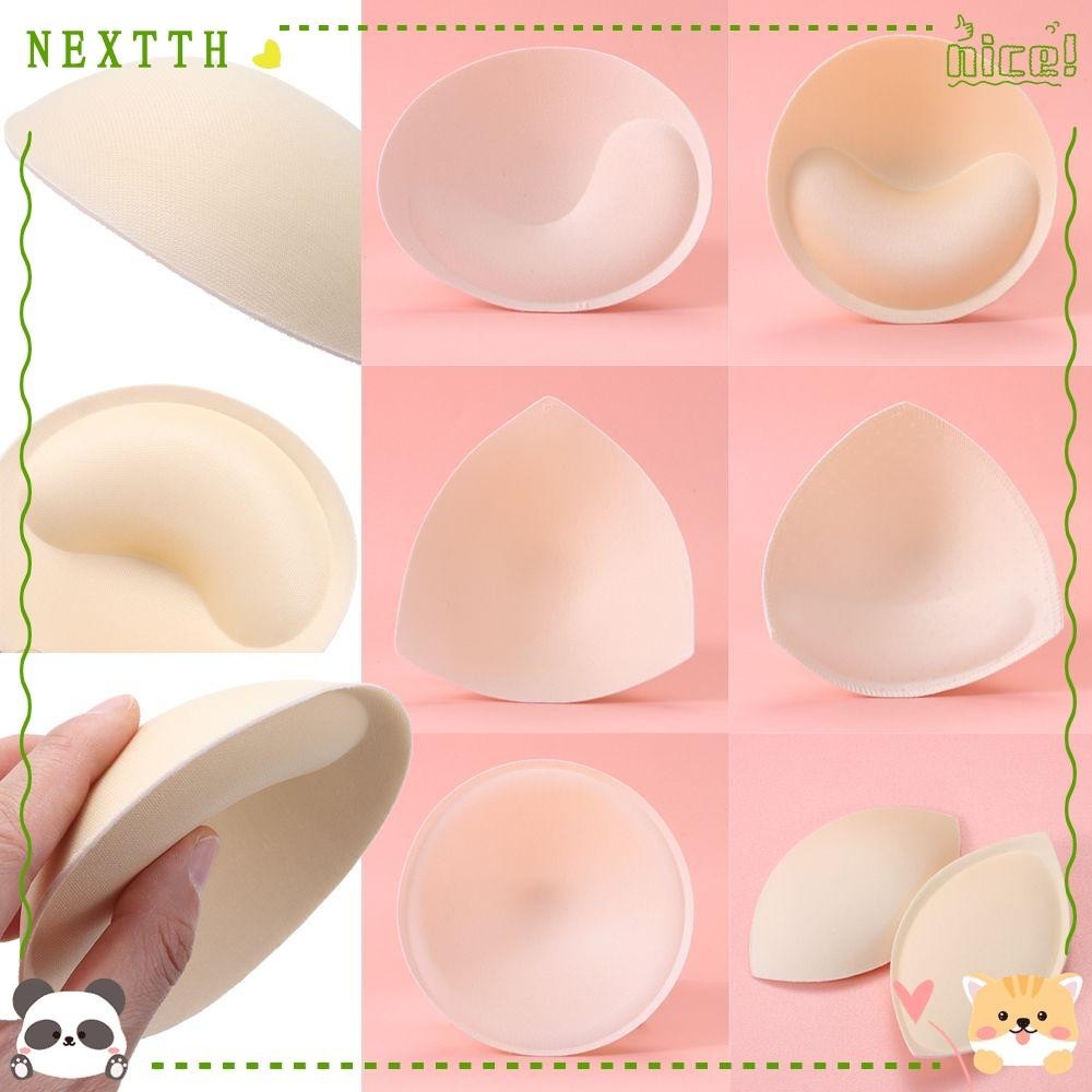 Nextth แผ่นโฟมฟองน้ํา ถอดได้ สําหรับรองหน้าอกบิกินี่ 1 คู่