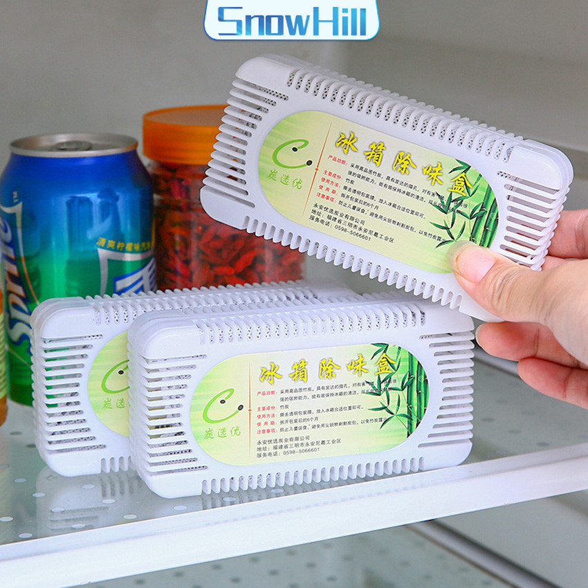 S.H กล่องถ่านไม้ไผ่กําจัดกลิ่นสําหรับตู้เย็น  Deodorant box
