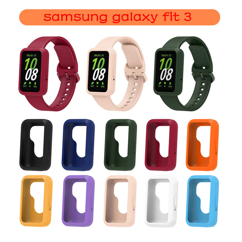 เคสนาฬิกาข้อมือ ซิลิโคนนิ่ม หลากสี สําหรับ samsung galaxy fit 3 เคส SM-R390 samsung galaxy fit3 เคส