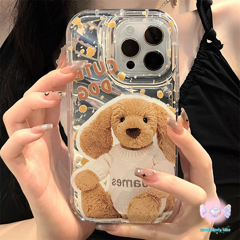 [ท้องถิ่น] เคสโทรศัพท์รูปแบบเปลือกตุ๊กตาลูกสุนัขเข้ากันได้กับ iPhone14 11 12 13 15 Pro Max X XR XS Max 6 7 8 14 15 Plus