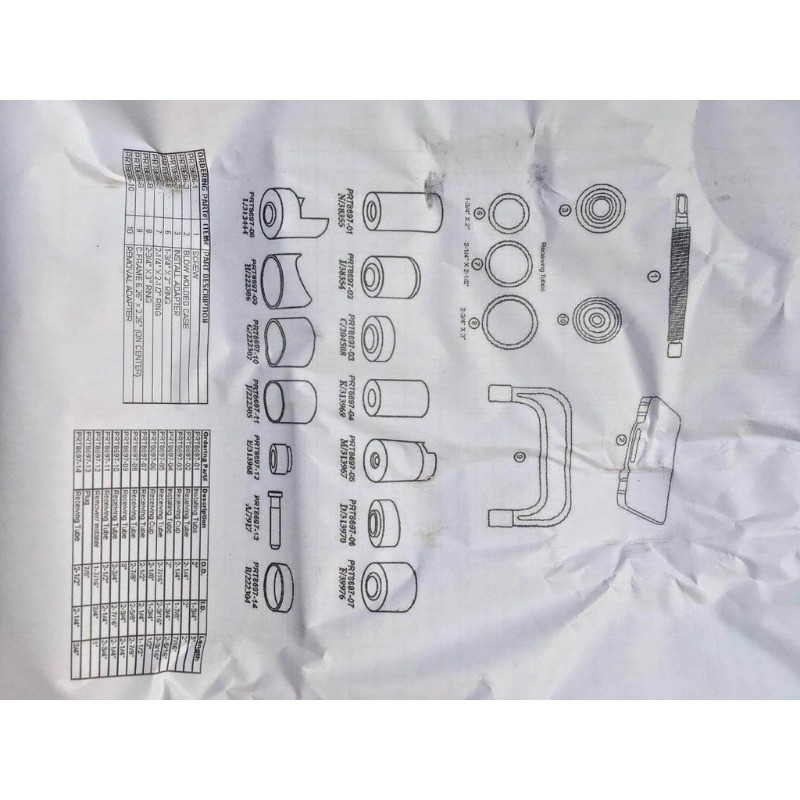 ชุดถอดใส่ลูกหมาก ถอดบู๊ชปีกนก แคลมป์ถอด ใส่บู๊ชลูกหมากปีกนก 21 ชิ้น - รูปที่ 5