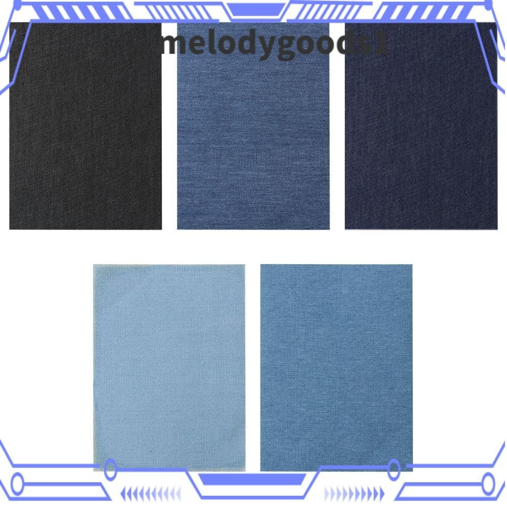 Melodygoods1 แผ่นผ้ายีน มีกาวในตัว สําหรับตกแต่งเสื้อผ้า