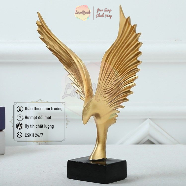 Jiang Wing Eagle Model Decor สําหรับห้องนั่งเล่นและสํานักงานภายในทําจากพลาสติกคอมโพสิตคุณภาพสูง LOVE