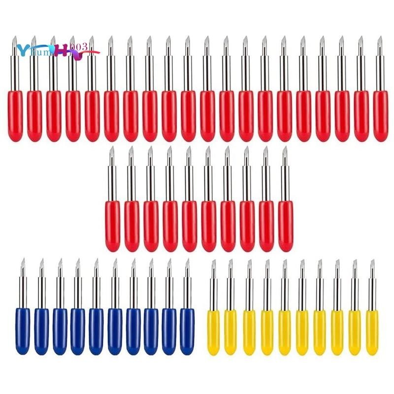 [yhumh003] ใบมีดตัดไวนิล 30 45 60 องศา เหล็กทังสเตน 50 ชิ้น สําหรับตัดพลอตเตอร์ Cricut Air Air Air 2