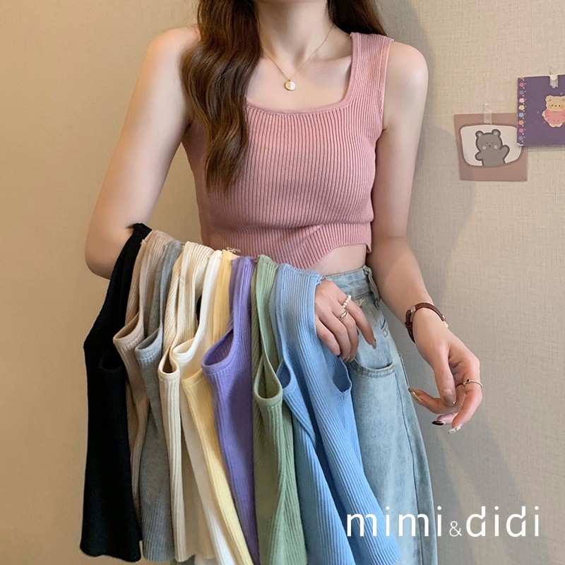 เสื้อกล้าม mimi&didi 💖 🌟 พร้อมส่ง🌟เสื้อกล้ามไหมพรมน่ารัก ผ้านุ่มนิ่มฝุดๆ👍ร้านโว๊ก( 28019)