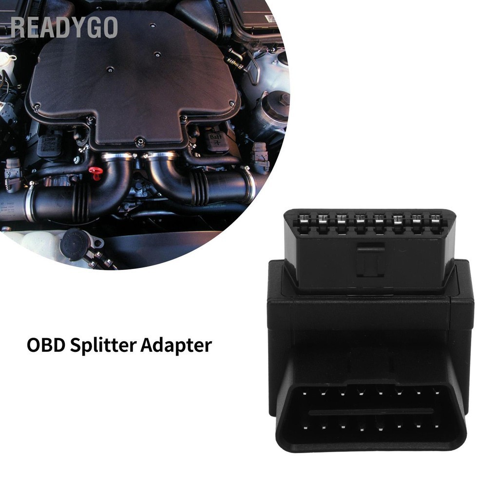 ReadyGo OBD2 อะแดปเตอร์ 16 พินชาย 2 หญิง Plug and Play Splitter Connector สำหรับ Diagnostic Extender