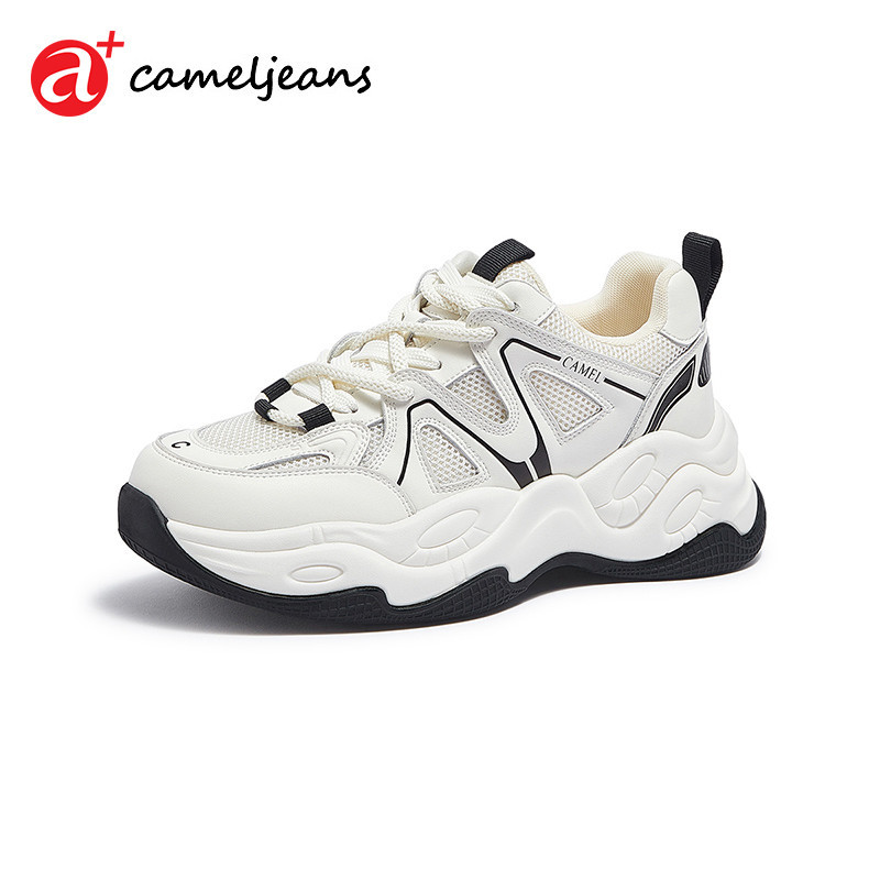 Cameljeans รองเท้าผ้าใบ ส้นหนา อเนกประสงค์ แฟชั่นสําหรับผู้หญิง