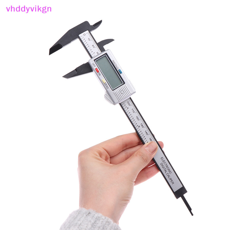 Vhdd เครื่องมือวัดไมโครมิเตอร์ดิจิทัล 150 มม. เกจเวอร์เนียคาลิปเปอร์ คาร์บอนไฟเบอร์