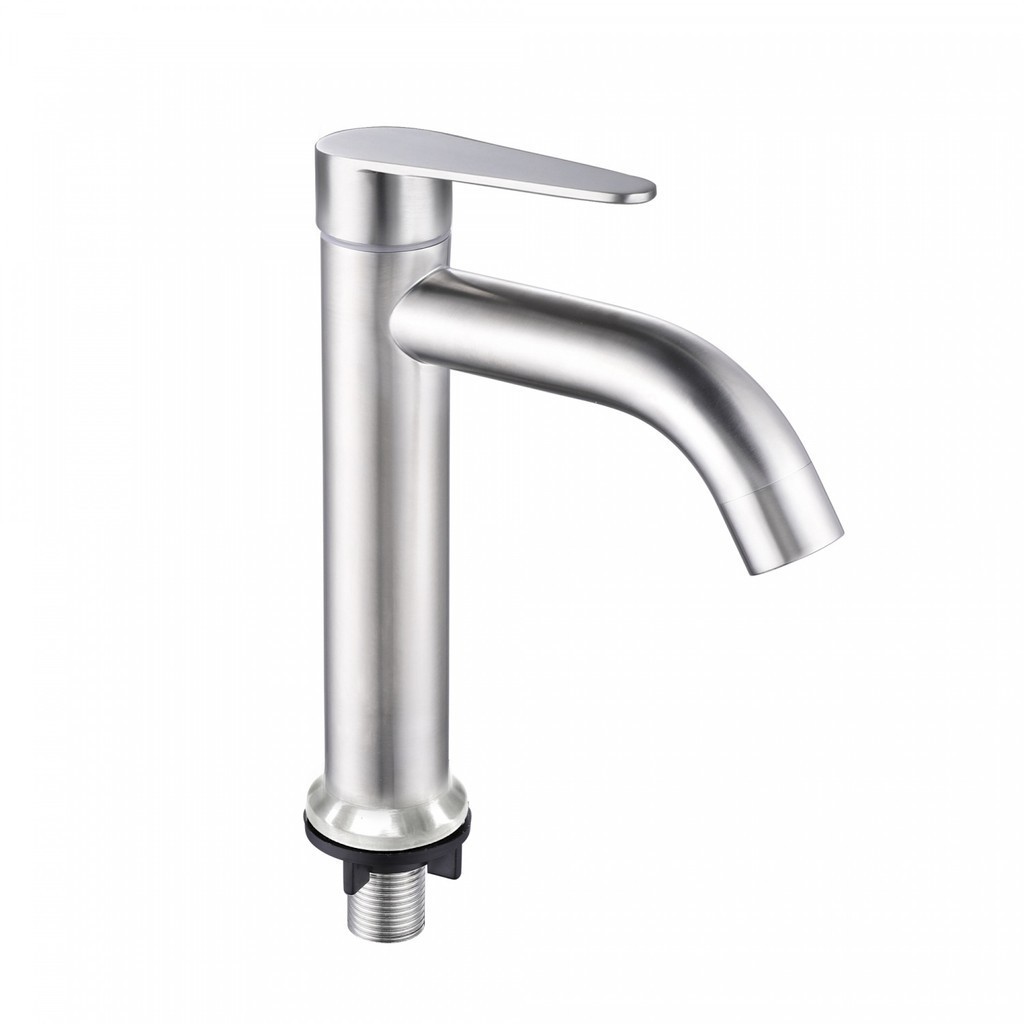 LOCAL789 DUSS ก๊อกอ่างล้างหน้าสแตนเลส ด้ามยก รุ่น SA555 สีสแตนเลส ร้านอยู่ในไทย