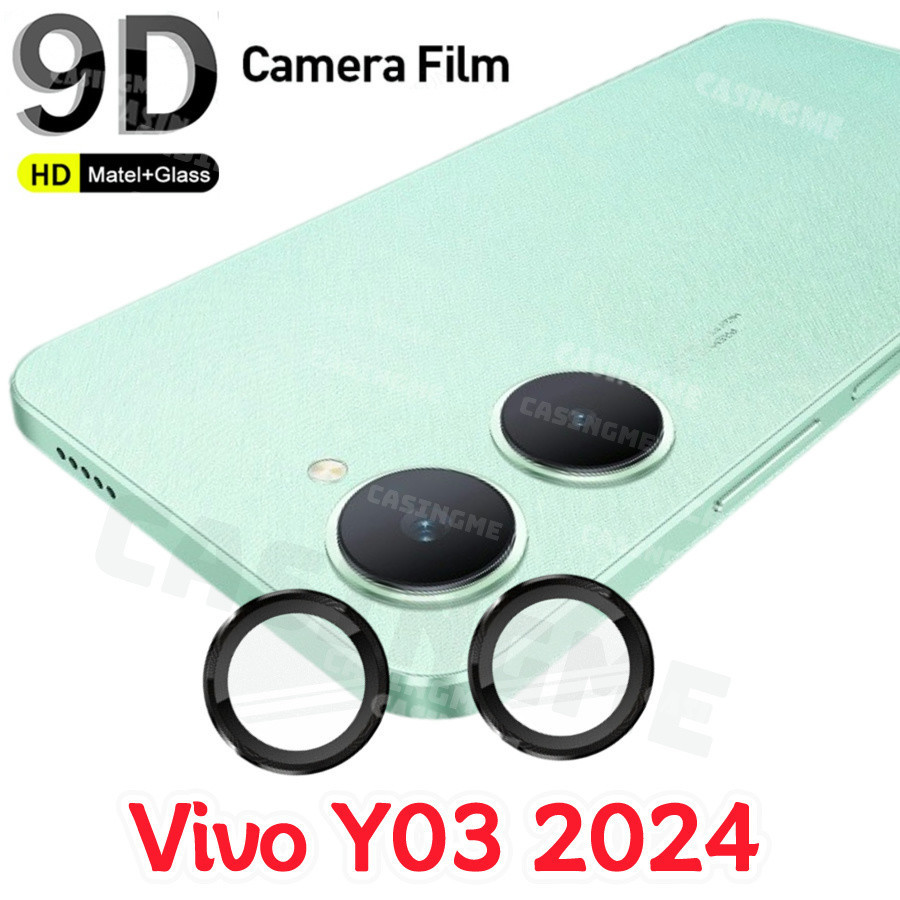 Vivo Y03 Y03t Y18 2024 กล้องเลนส์ป้องกันโลหะกล้องแหวนสําหรับ Vivo Y03 Y 03 VivoY03 03Y 4G 5G 2024 กล